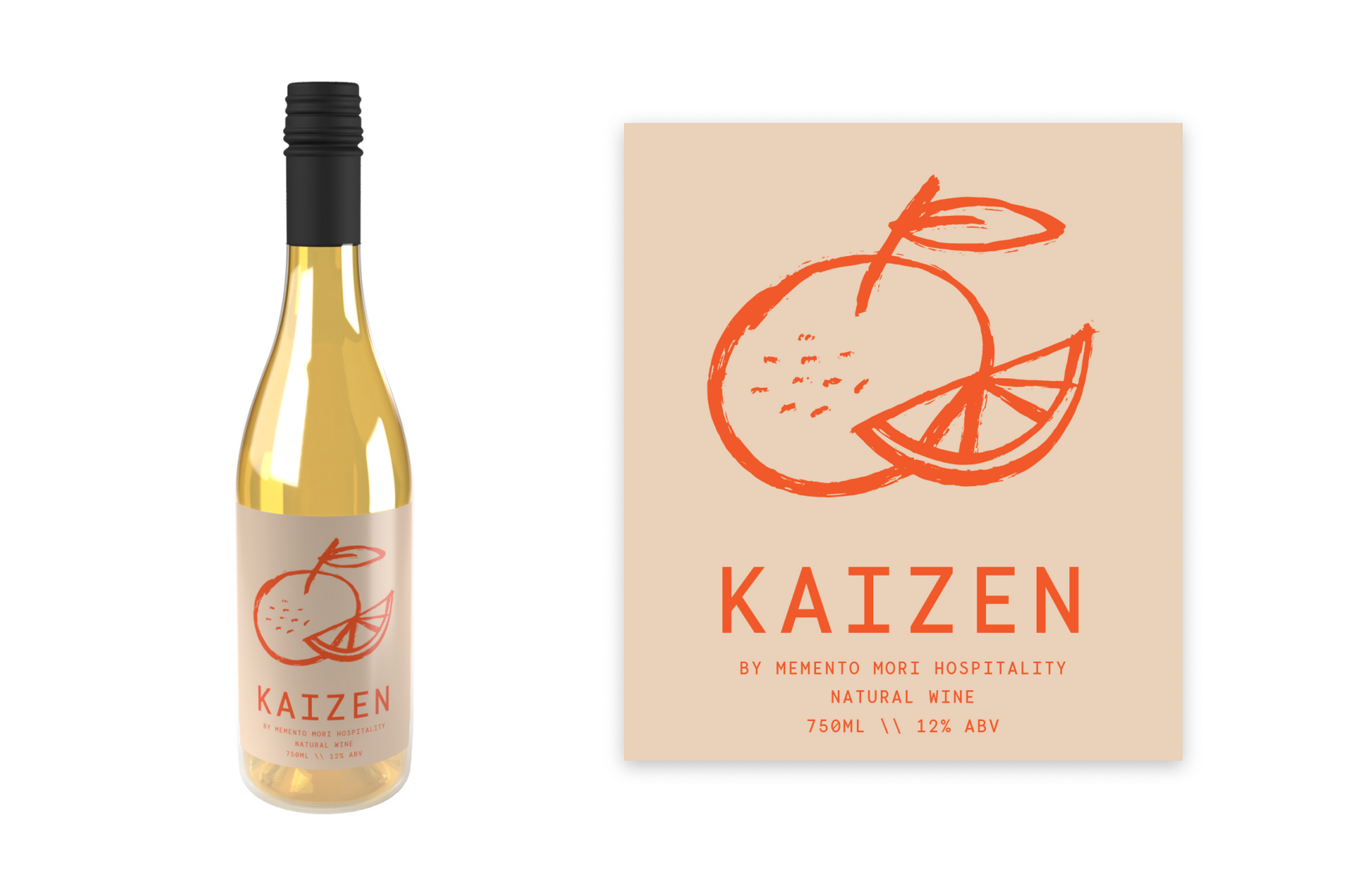 kaizen wine label design