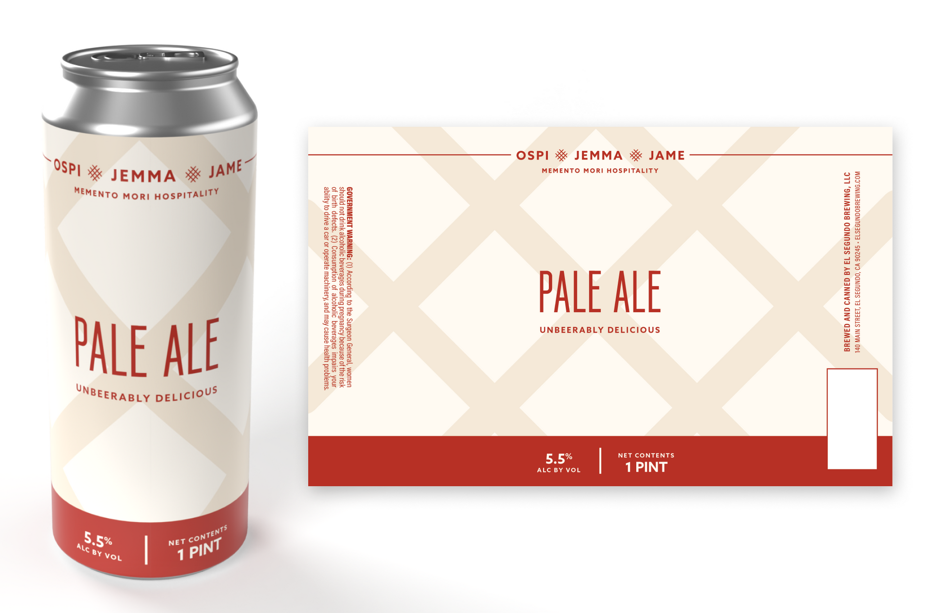 carpe noctem beer label design