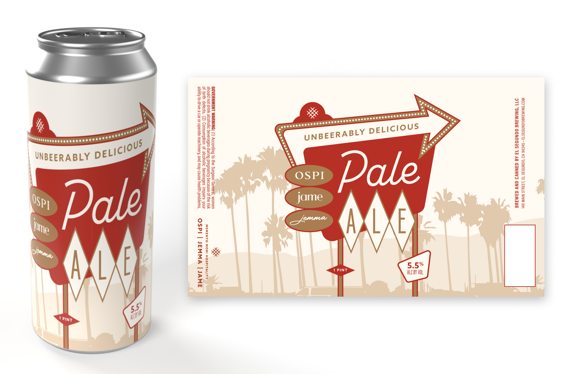 carpe noctem beer label design