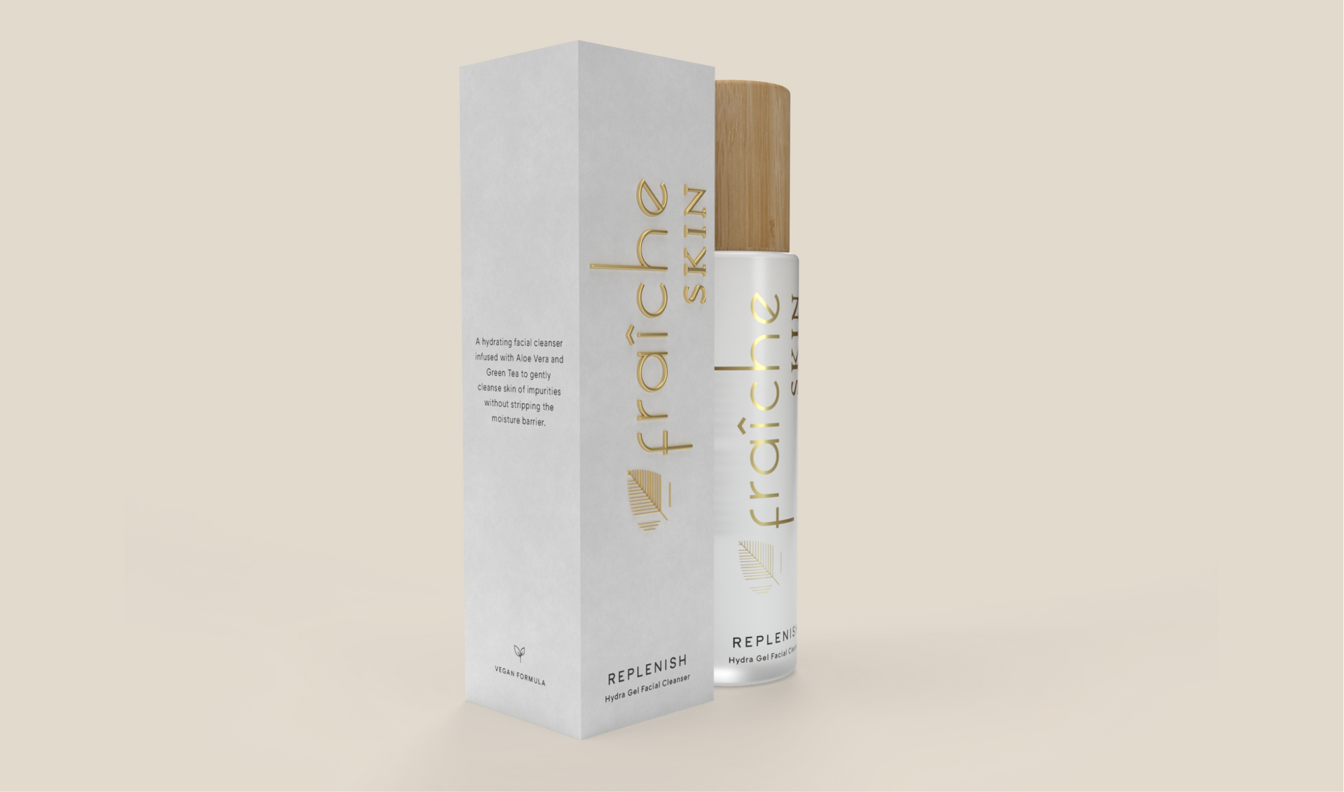 fraiche skin label and packaging design