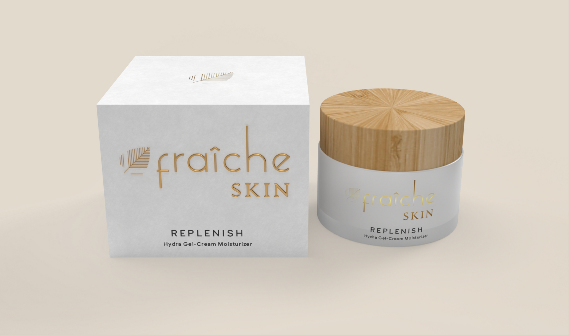 fraiche skin label and packaging design