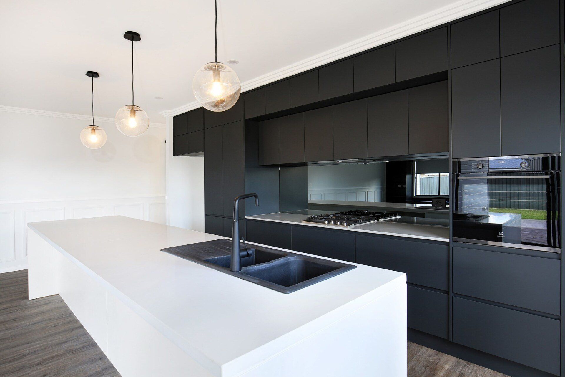 Black and White Kitchen — Wollongong, NSW — K.I.S Kitchens