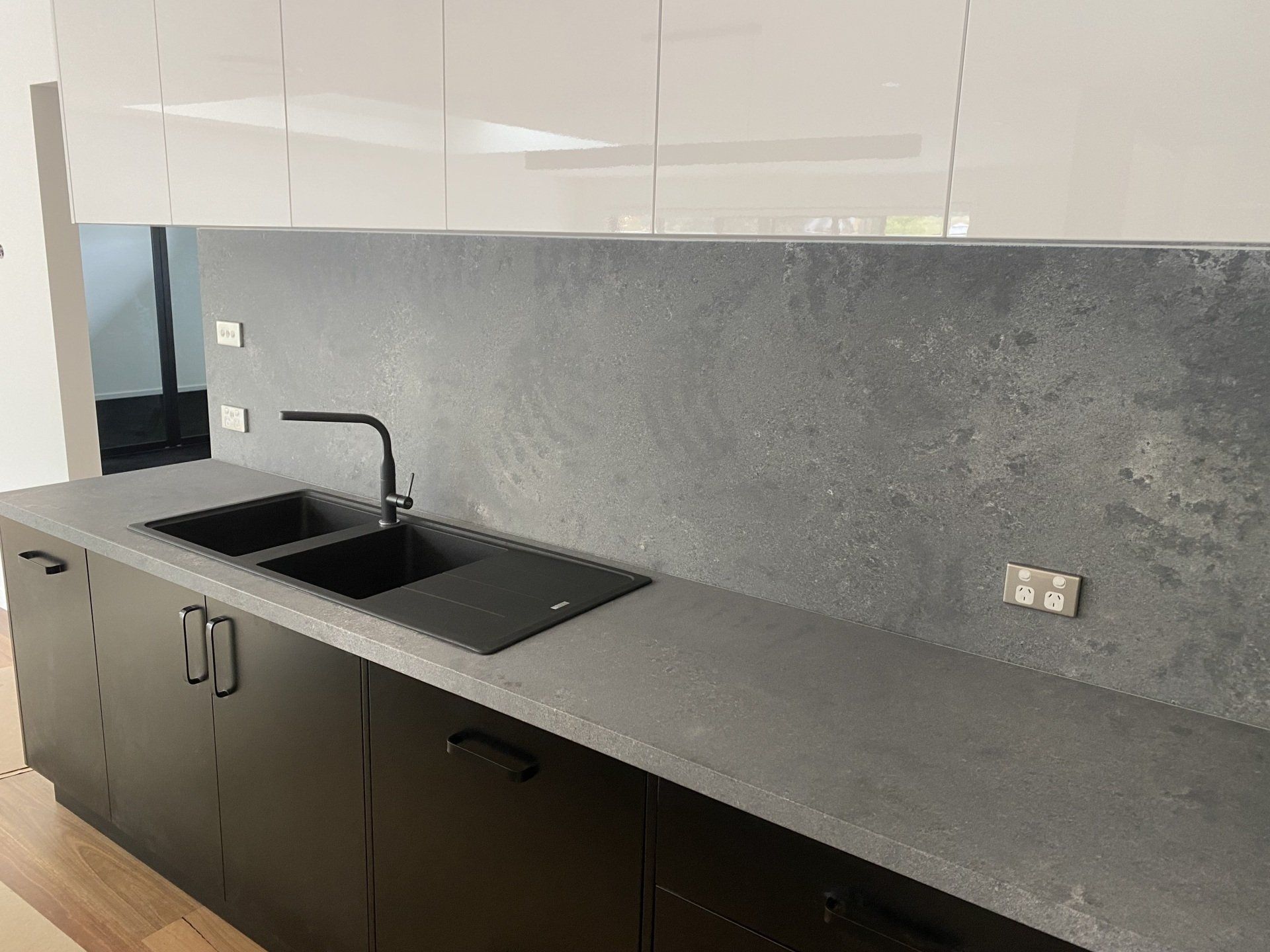 Black Kitchen Cabinets — Wollongong, NSW — K.I.S Kitchens