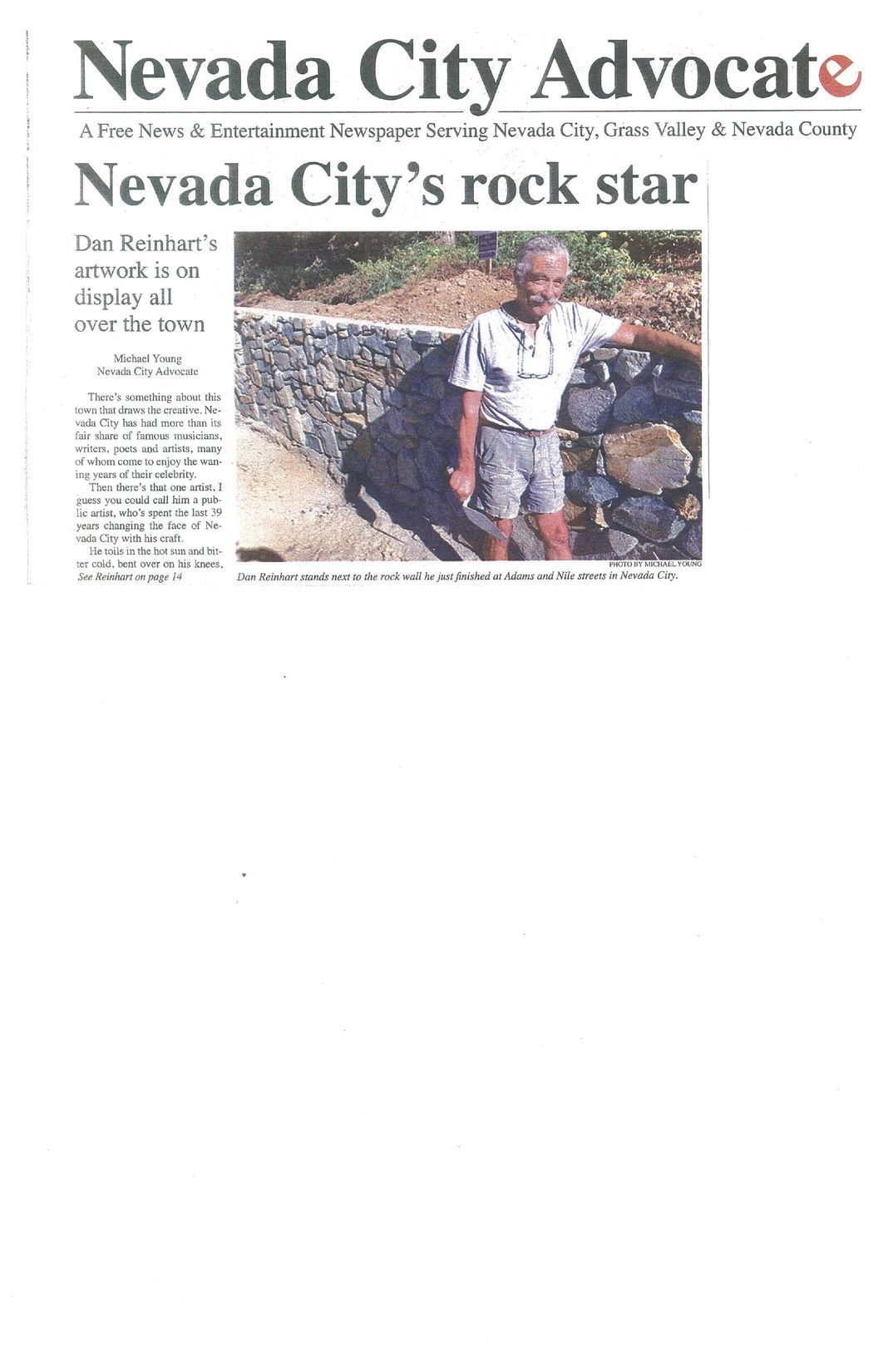 Page 2 — Nevada City, CA — Dan Reinhart Masonry