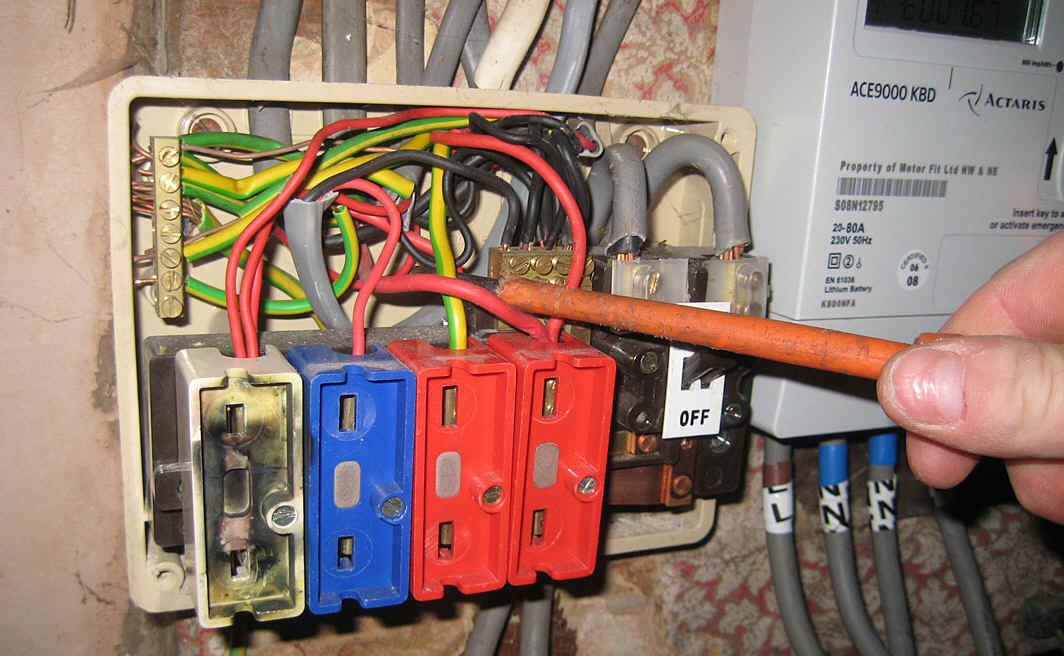 old rewireable mains board