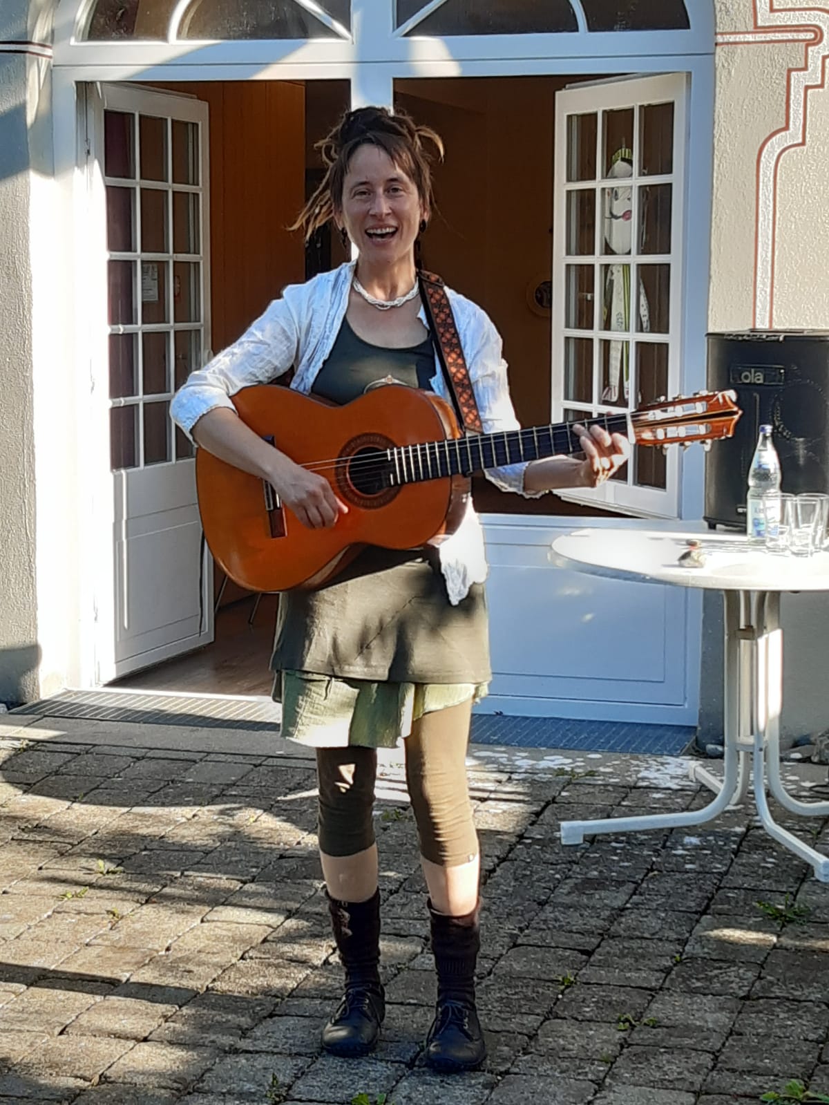 Kristina Stary beim Offenen Singen in Aulendorf