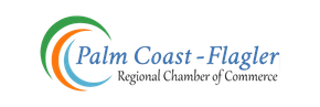 The palm coast flagler regional chamber of commerce logo