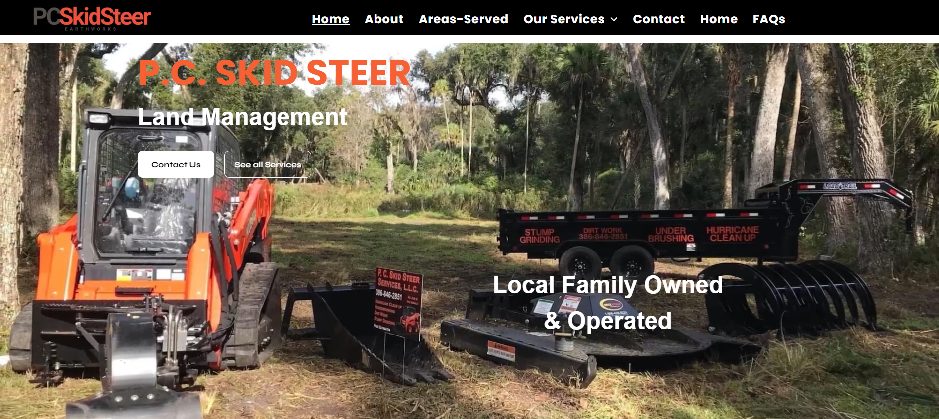 P.C. Skid Steer  Website