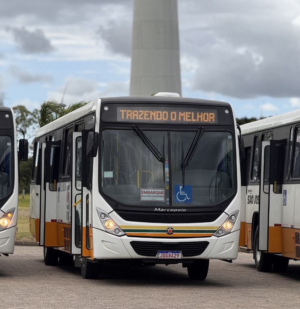 Yellow bus pass for Expresso São José, featuring a logo and the words