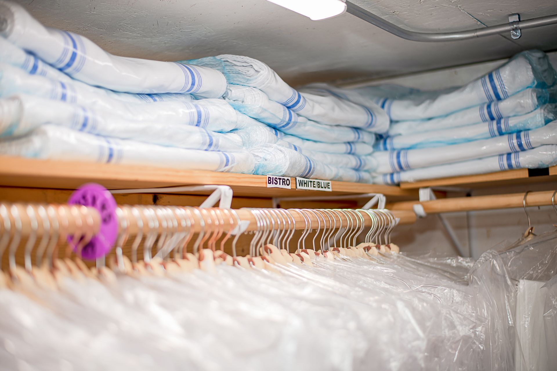 Claire's linens ready for use