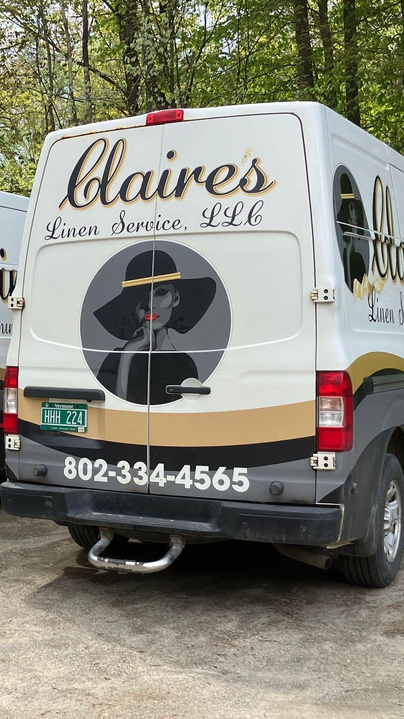 Claire's Linen Service LLC van