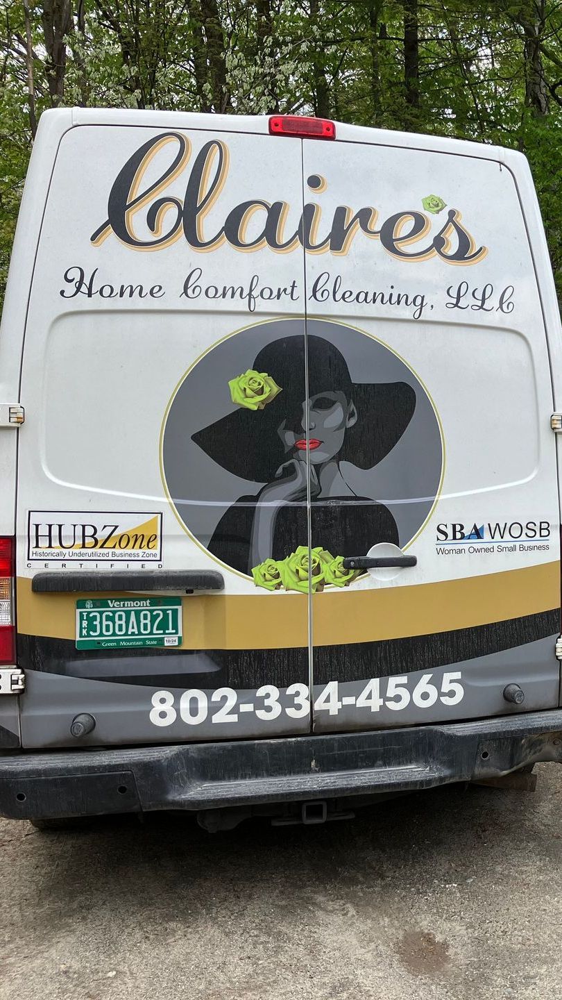 Claire's Home Cleaning LLC cleaning and supply van