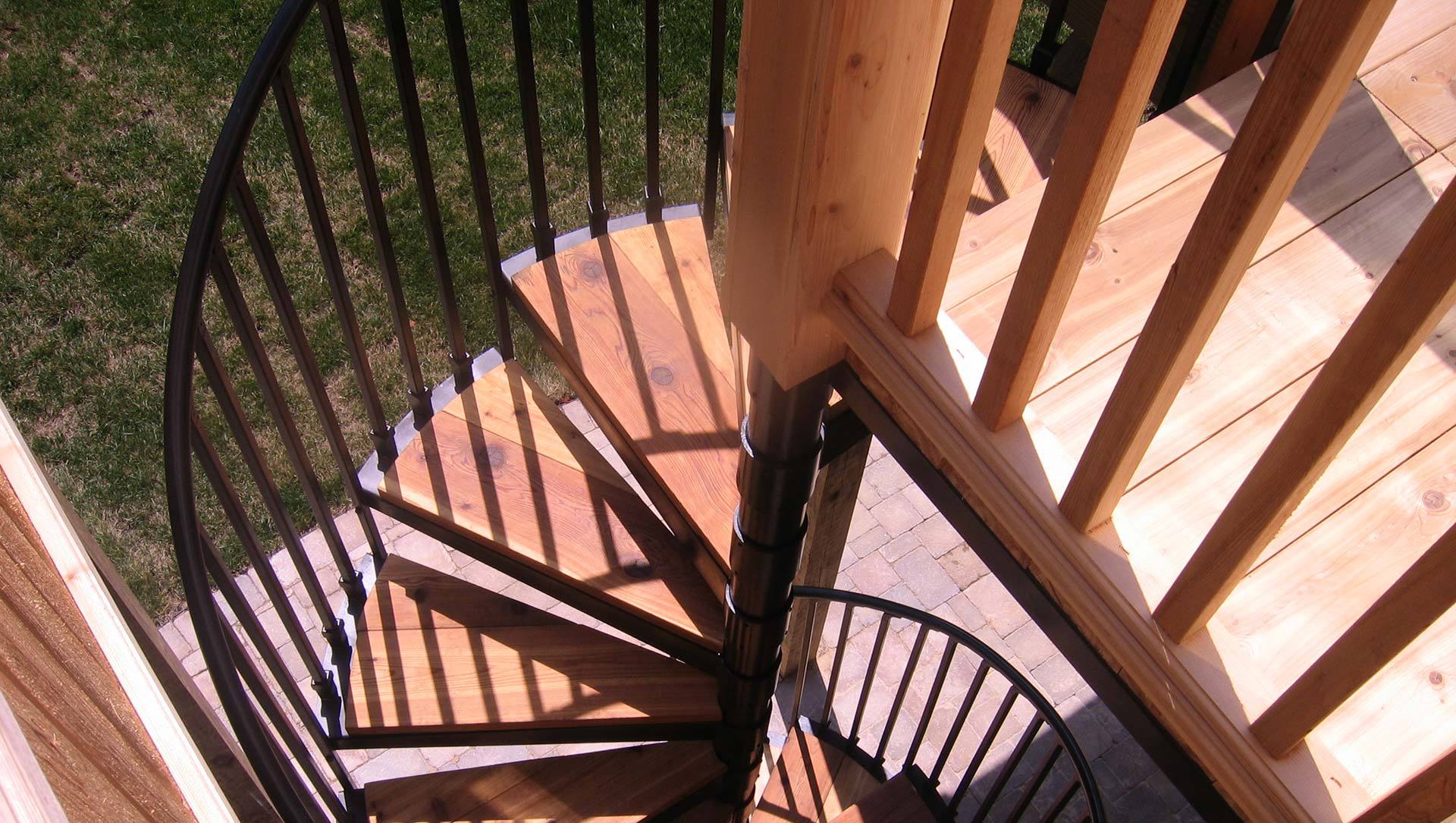 Outdoor Spiral Staircase