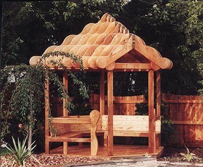 Covered Seating Area & Deck in Wake Forest, NC