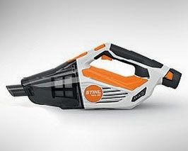 A STIHL Handheld Vacuum Cleaner Is Sitting On A White Surface — Ken Matthews Auto & Mower Centre In Ulladulla, NSW