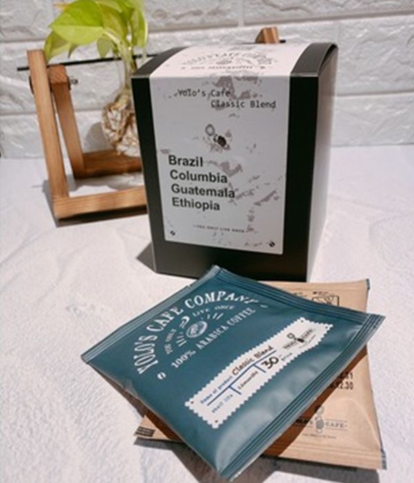 A box of brazil columbia guatemala ethiopia coffee