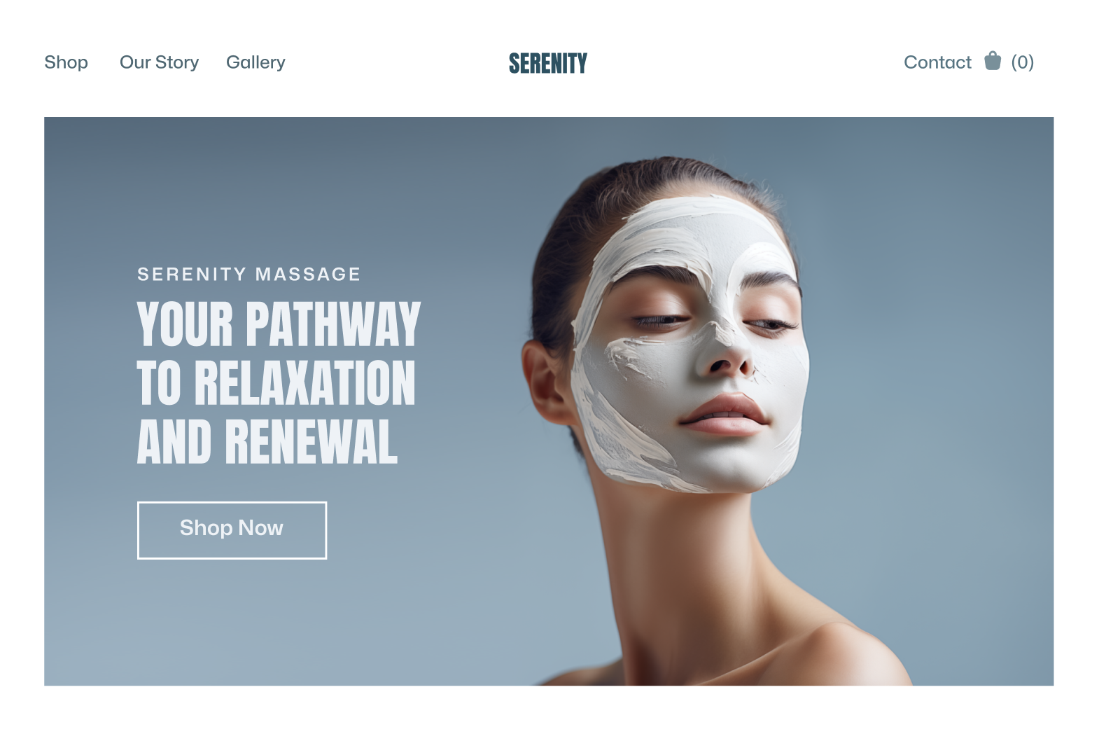 A woman is wearing a clay mask on her face.