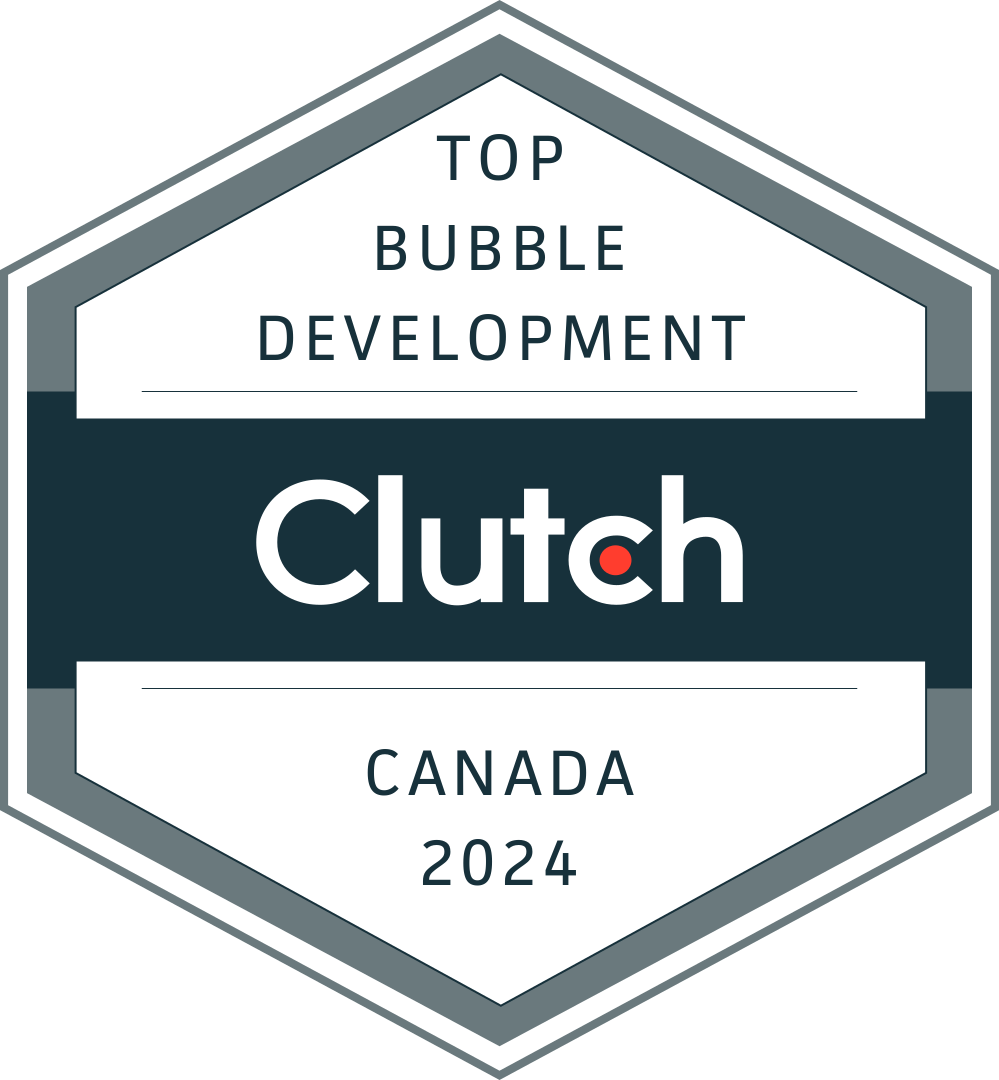 it is a badge that says top bubble development clutch canada 2024 .