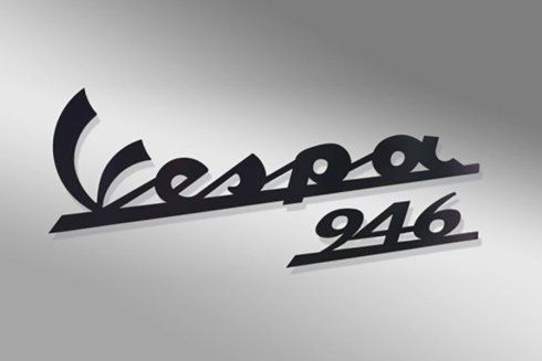 realizzazione logo vespa con fresa
