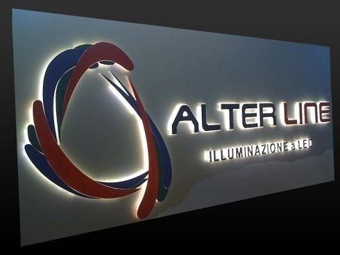 Lettere sagomate a LED