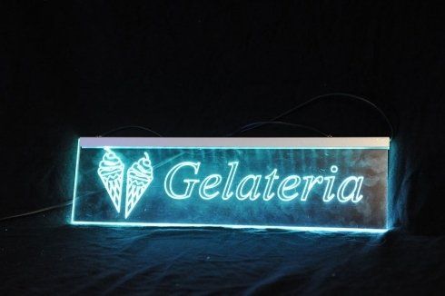 insegne luminose gelateria