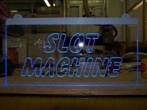 insegna led slot machine