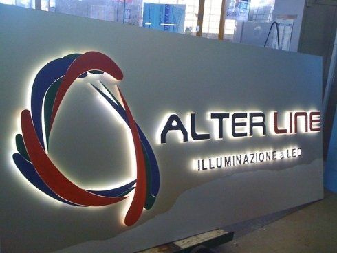 alter line insegna  illuminazione led