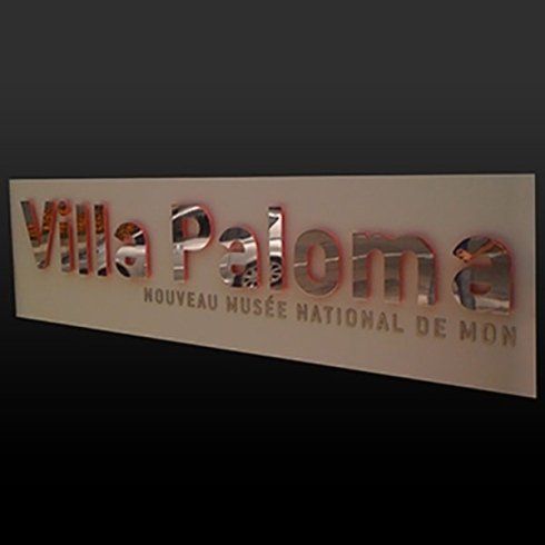 villa paloma advertising sign