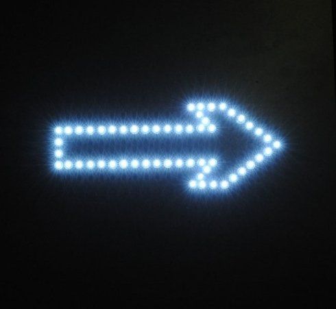 freccia luminosa led