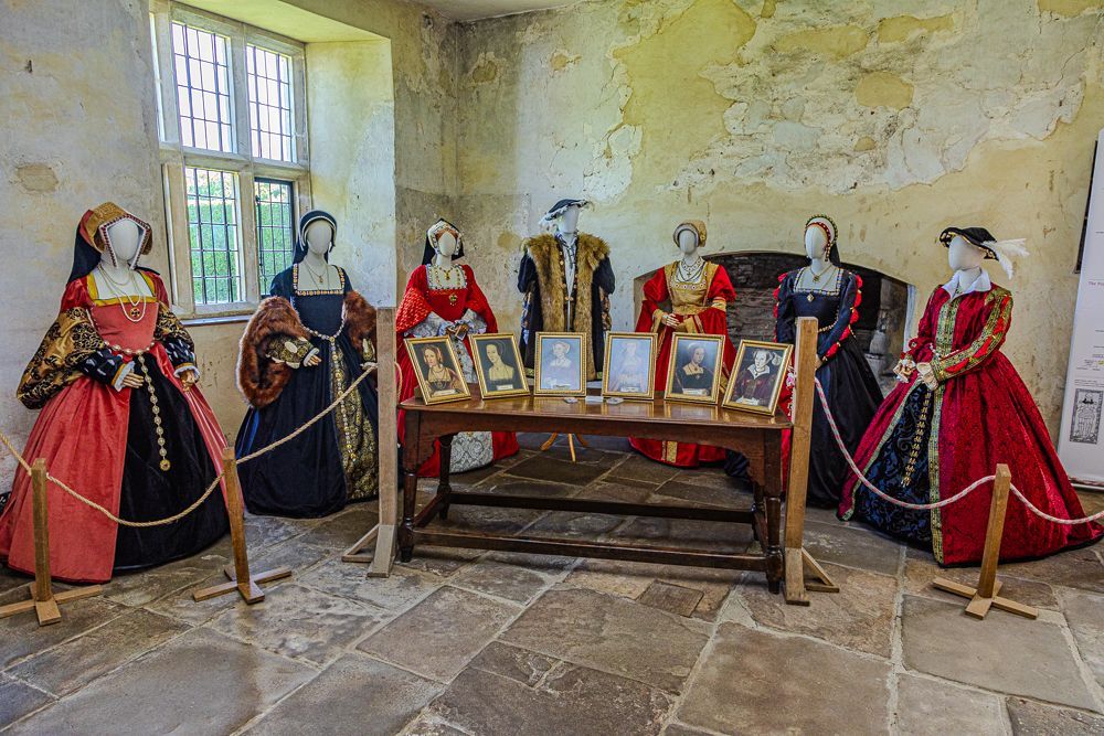 Display of Court Dress as worn by King Henry and his six Queens