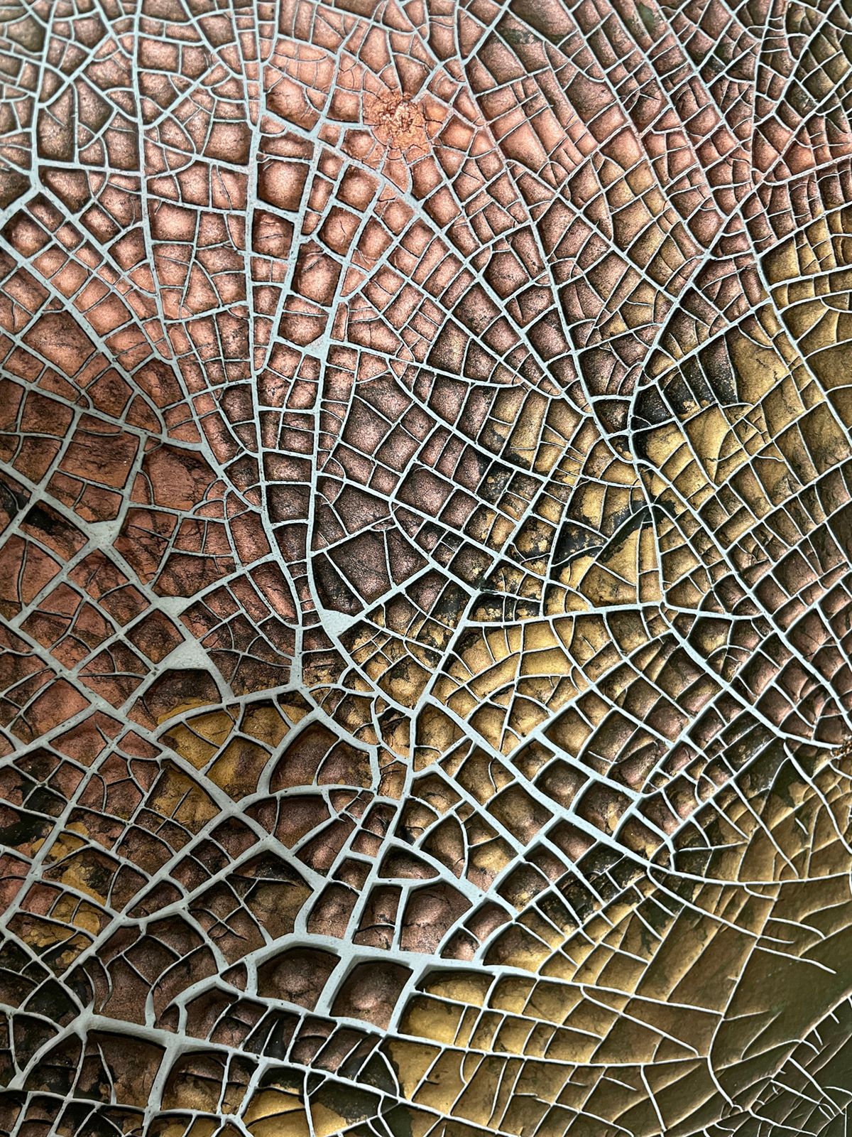 A close up of a crocodile skin texture.