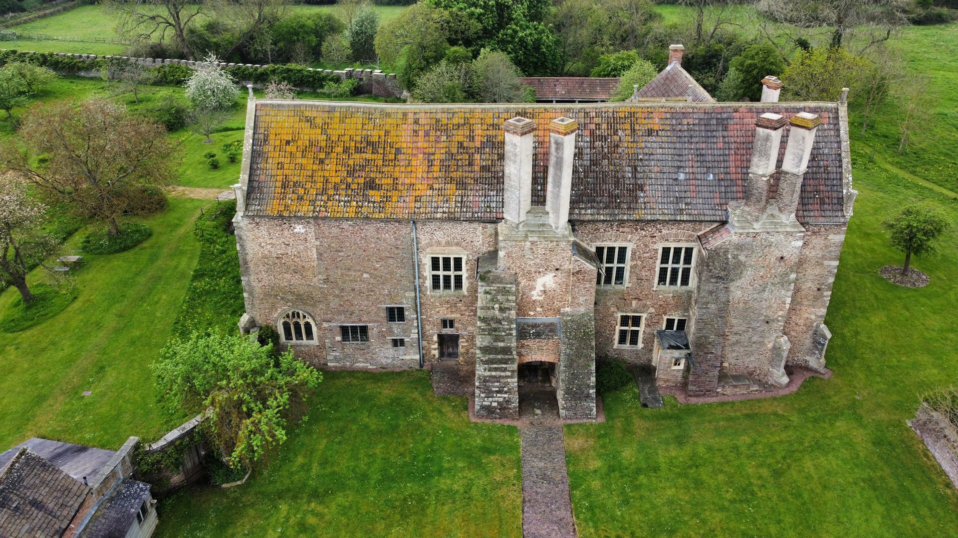 Ariel View of Acton Court