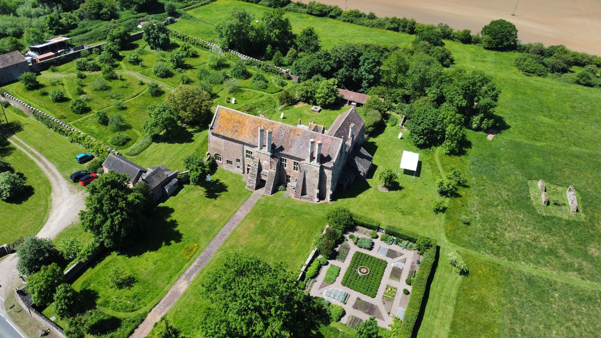 Ariel View of Acton Court
