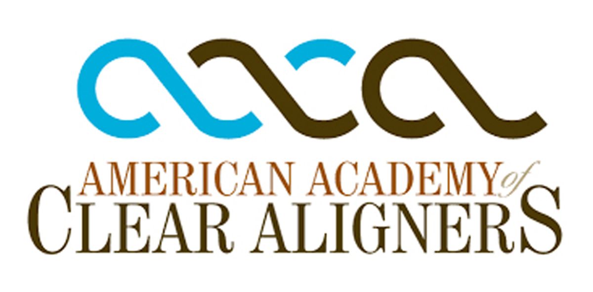 The logo for the american academy of clear aligners
