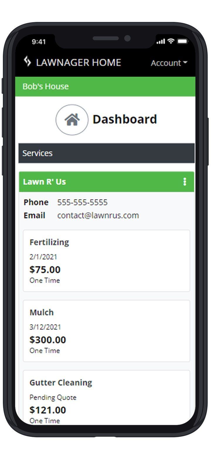 Lawn care made simple: Easy to Use Dashboard for homeowners