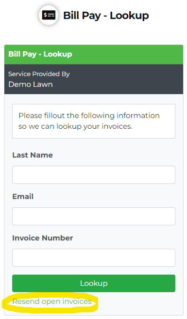 Resend Open Invoices with Lawnager Landscaping Software