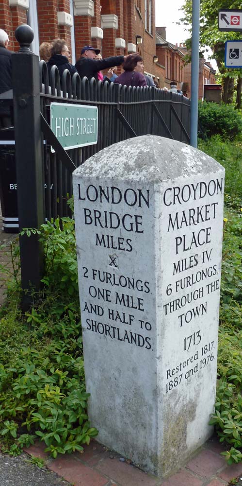 Beckenham Walk Mile stone