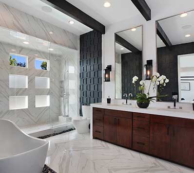 Marble Look Porcelain Tile - countertops in Naples, FL