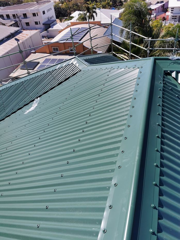 Metal Green Roof — Kosick Roofing NQ in Townsville QLD