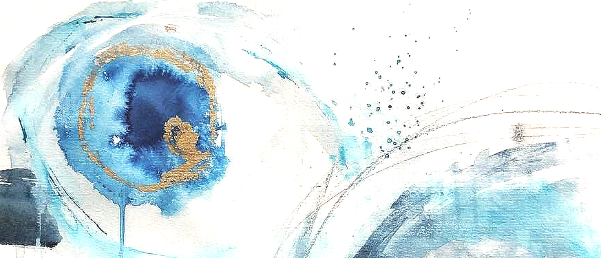 watercolor image, art image, kathi graves watercolor art, blue abstract painting