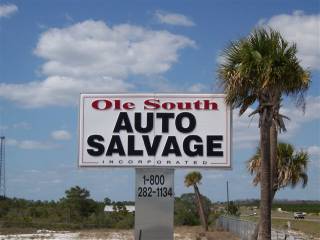Ole South Auto Salvage Signage — Venus, Fl — Ole South Auto Salvage