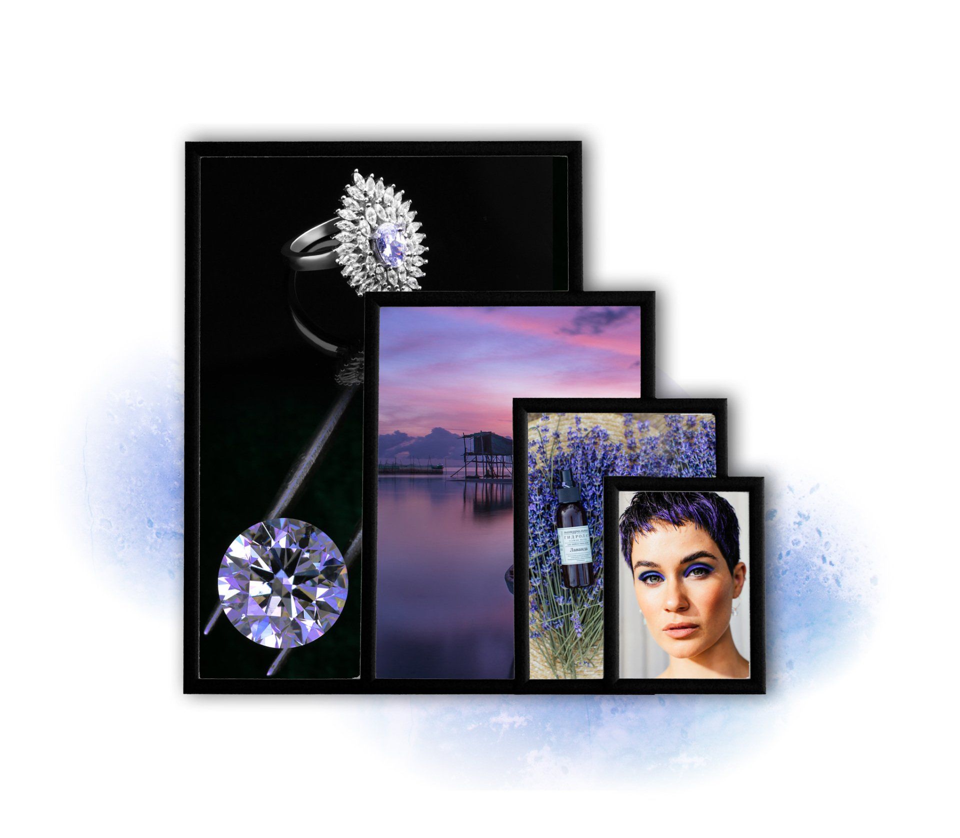 SnapFramesBlack4Displays