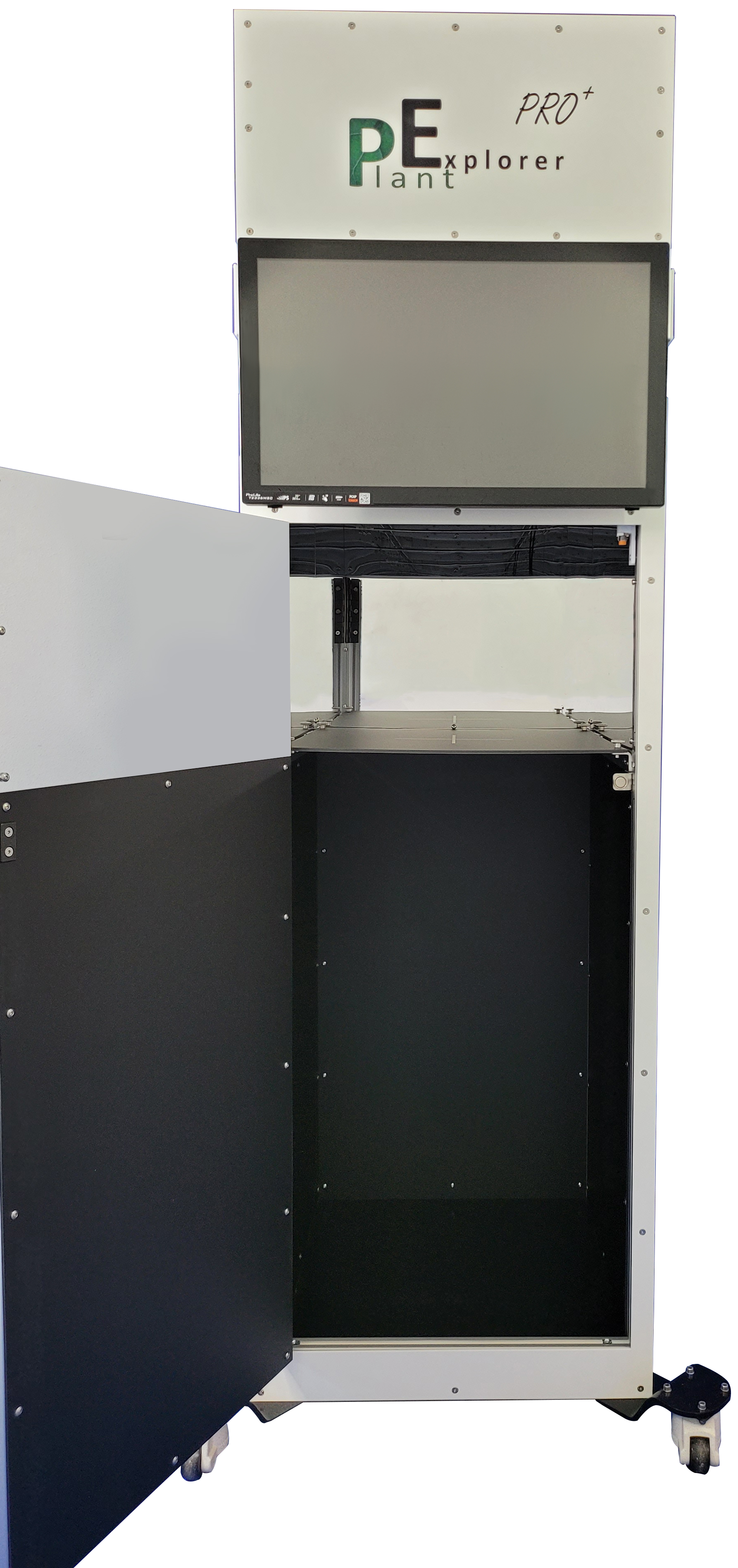 PhenoVation's plant phenotyping camera system with a cabinet for inserting plants for detailed analysis named the PlantExplorer PRO+