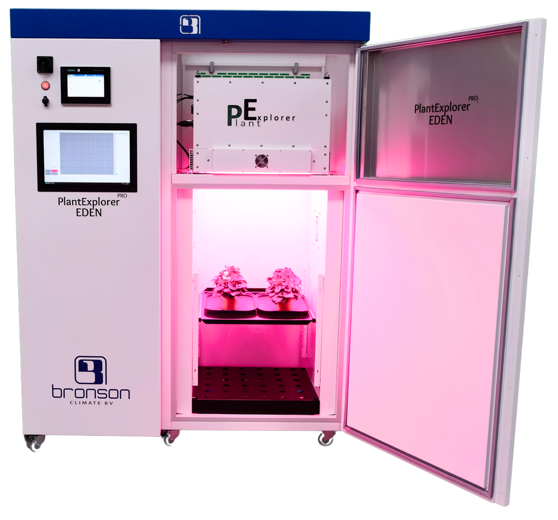 A climatized cabinet with an integrated plant phenotyping camera system used in Wageningen. 