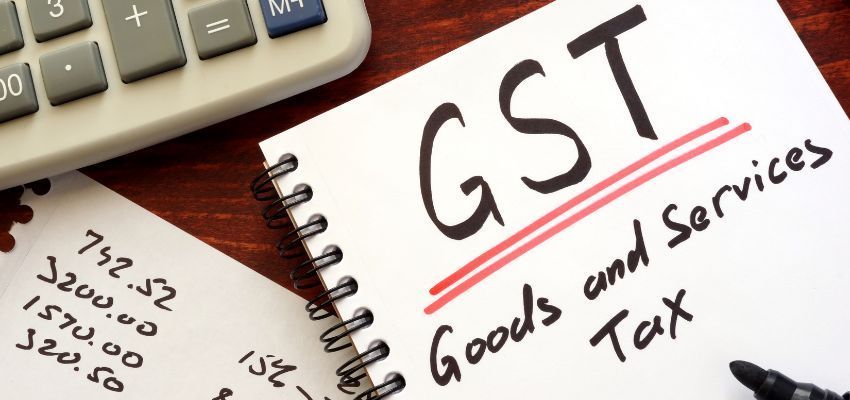A note about the Goods and Services Tax.