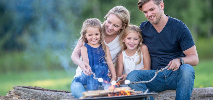 A happy family enjoying quality time together.