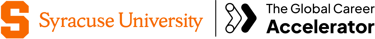 Logo for Syracuse University The Global Career Accelerator