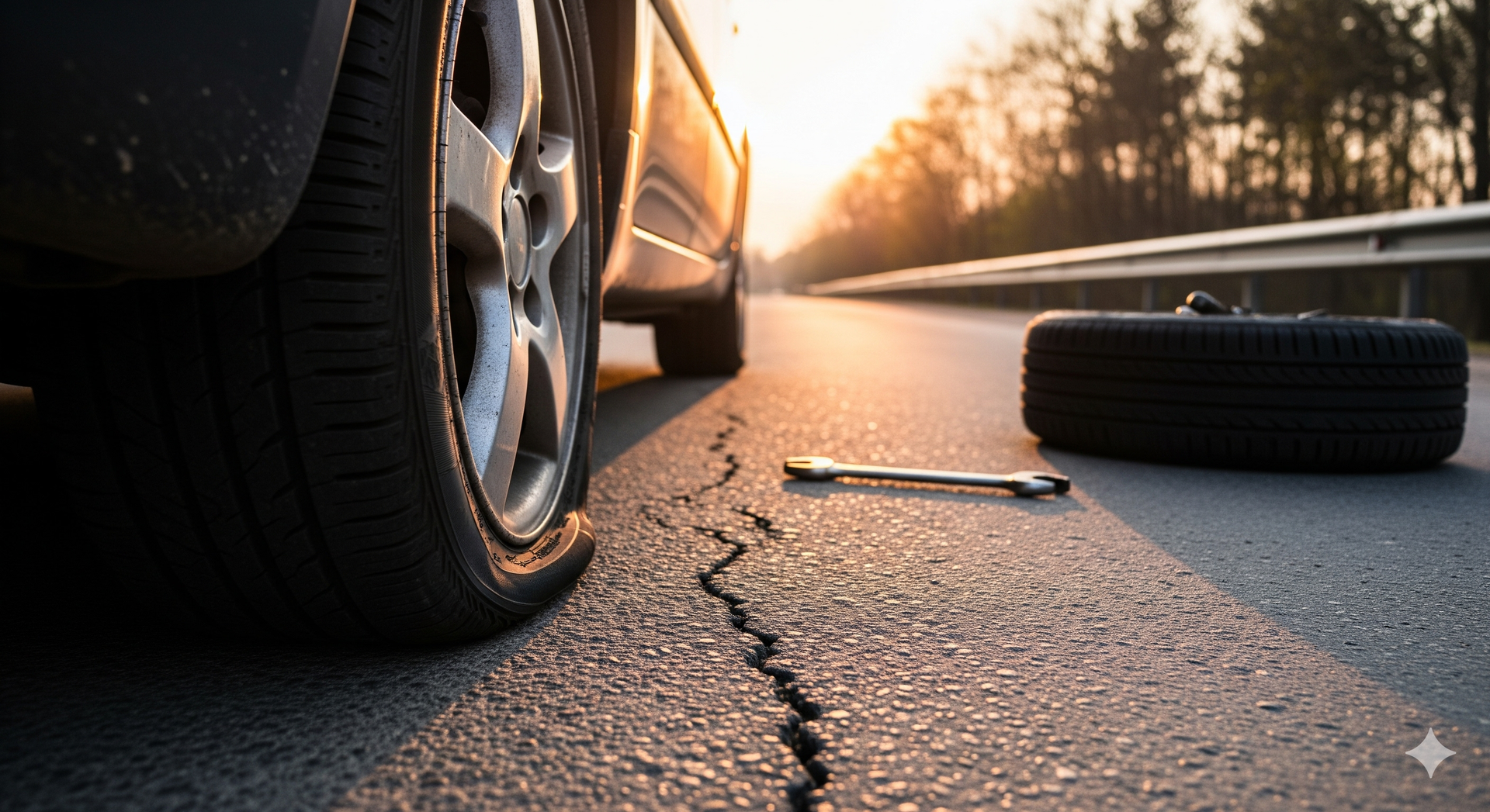 Mobile tire replacement in Coconut Creek service fixing a flat tire on a parked car