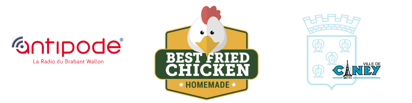 Logo Antipode, Best Fried Chicken et La Ville de Ciney