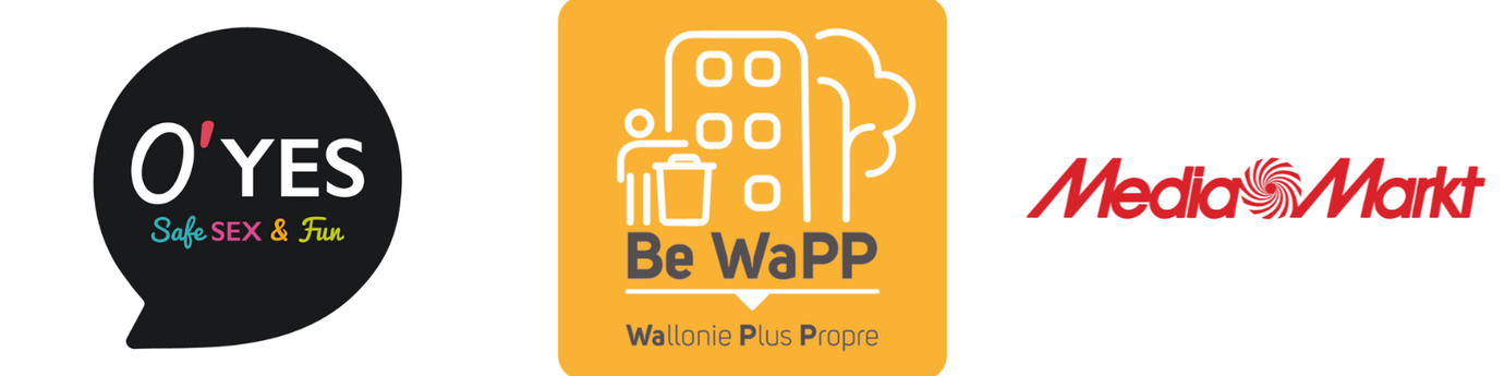 Logo O'Yes, Be WaPP et Media Markt